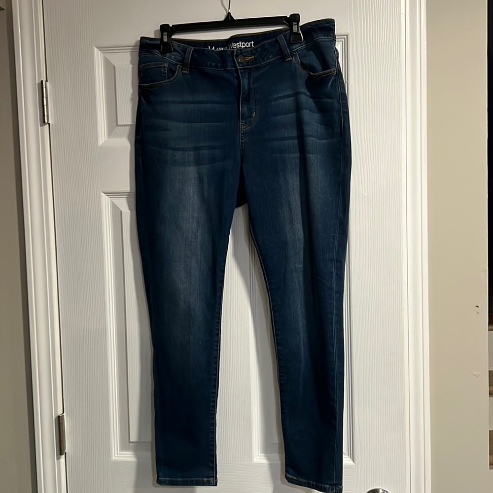 Westport Signature Fit Ankle Jeans Size 14 Like New Dressbarn